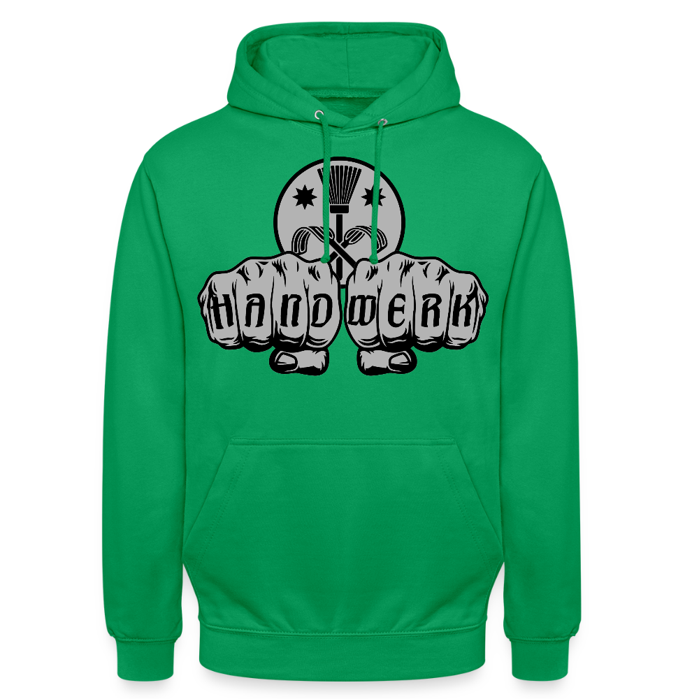 Unisex Hoodie "Schornsteinfeger" Kelly Green Unisex Hoodie {{ color }}