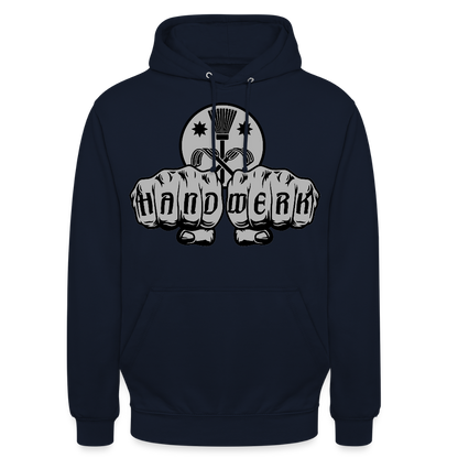 Unisex Hoodie "Schornsteinfeger" Navy Unisex Hoodie {{ color }}