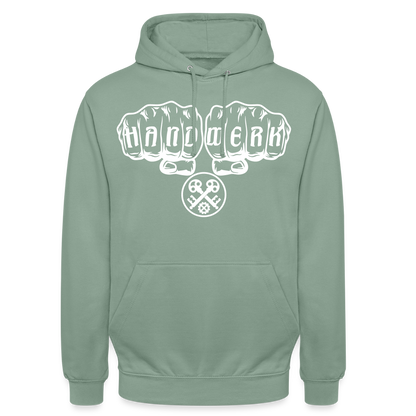 Unisex Hoodie "Schlosser" Graugrün Unisex Hoodie {{ color }}