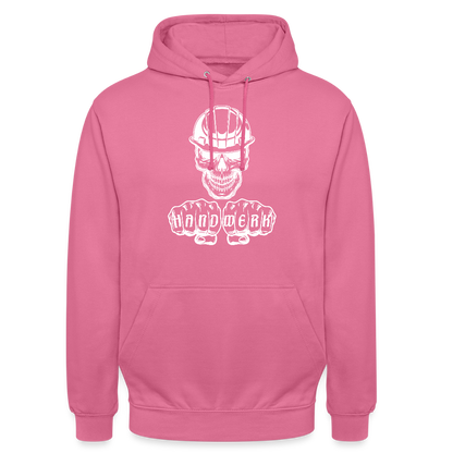 Unisex Hoodie "Skull-Helm-Handwerk" Pink Unisex Hoodie {{ color }}