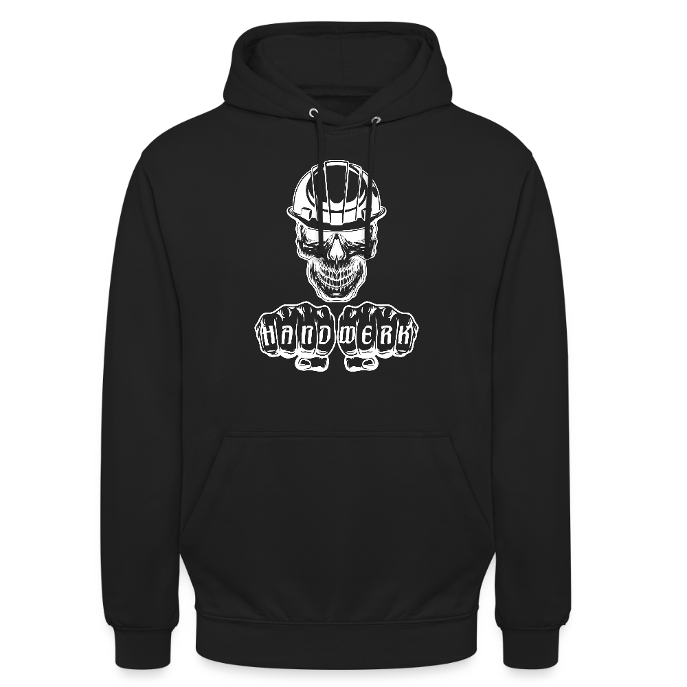Unisex Hoodie "Skull-Helm-Handwerk" Schwarz Unisex Hoodie {{ color }}