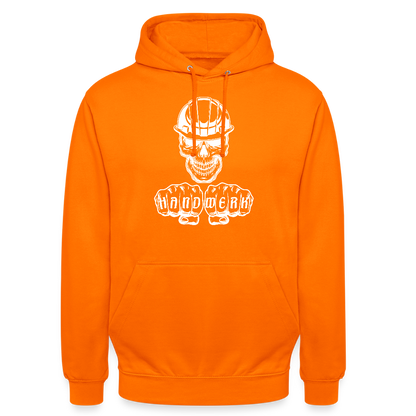 Unisex Hoodie "Skull-Helm-Handwerk" Orange Unisex Hoodie {{ color }}