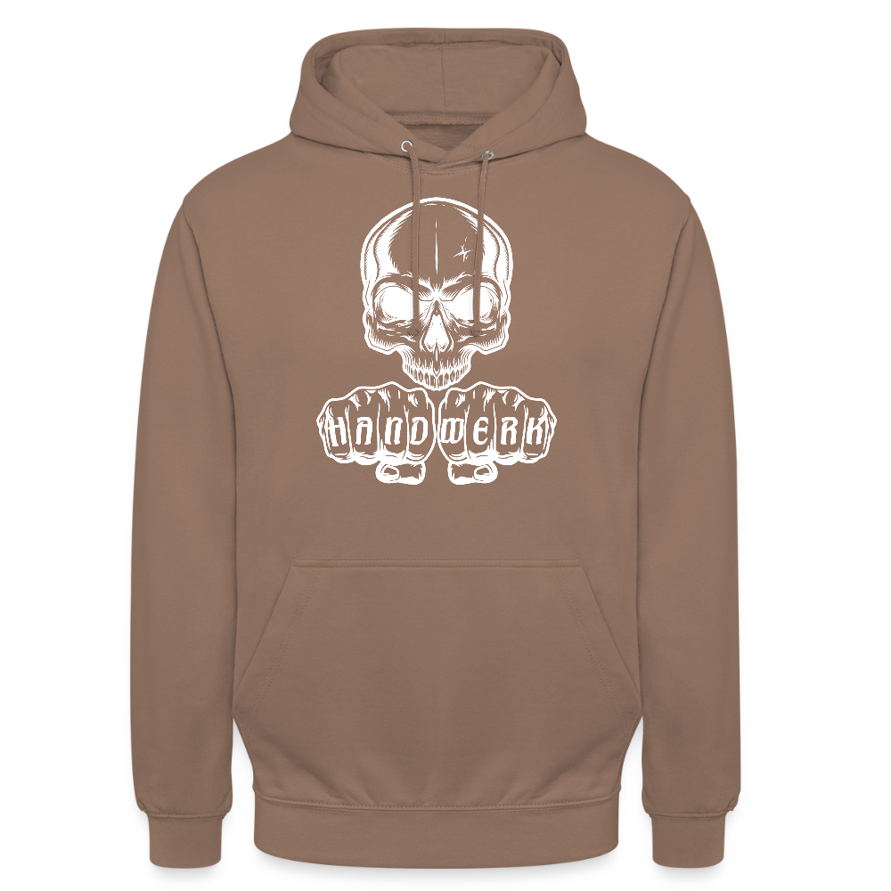 Unisex Hoodie "Skull-Handwerk" Mokka Unisex Hoodie {{ color }}