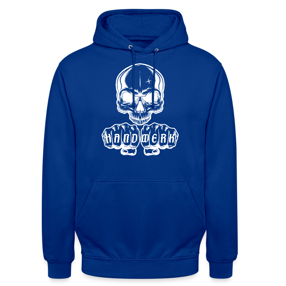 Unisex Hoodie "Skull-Handwerk" Royalblau Unisex Hoodie {{ color }}