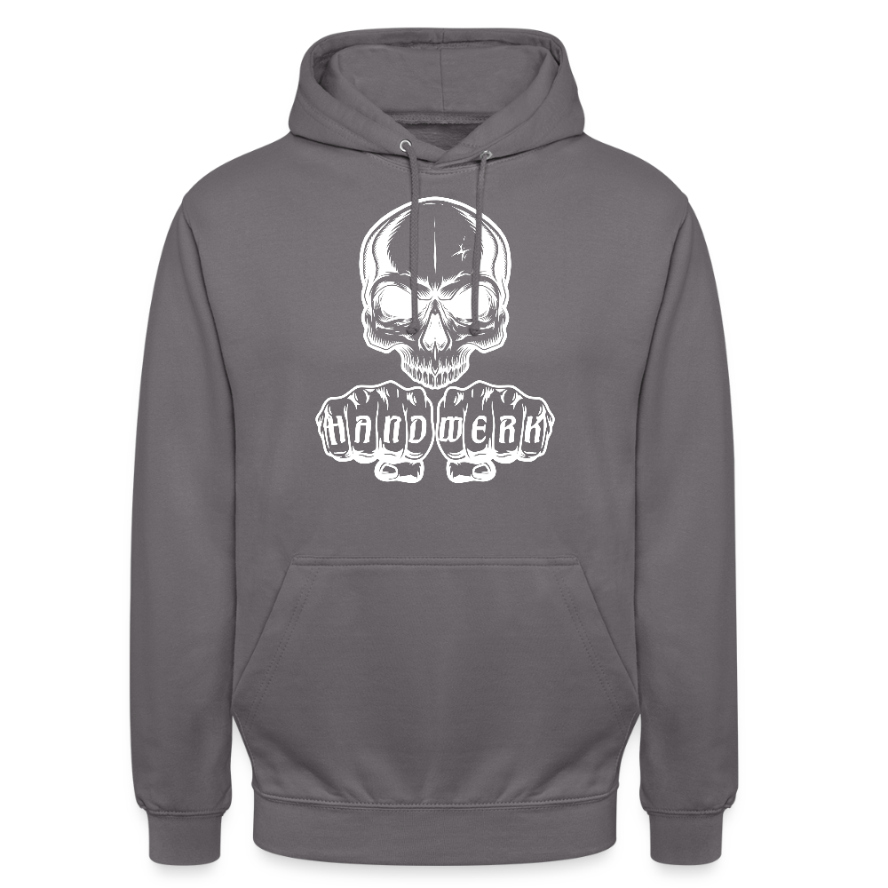 Unisex Hoodie "Skull-Handwerk" Mittelgrau Unisex Hoodie {{ color }}