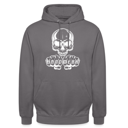 Unisex Hoodie "Skull-Handwerk" Mittelgrau Unisex Hoodie {{ color }}