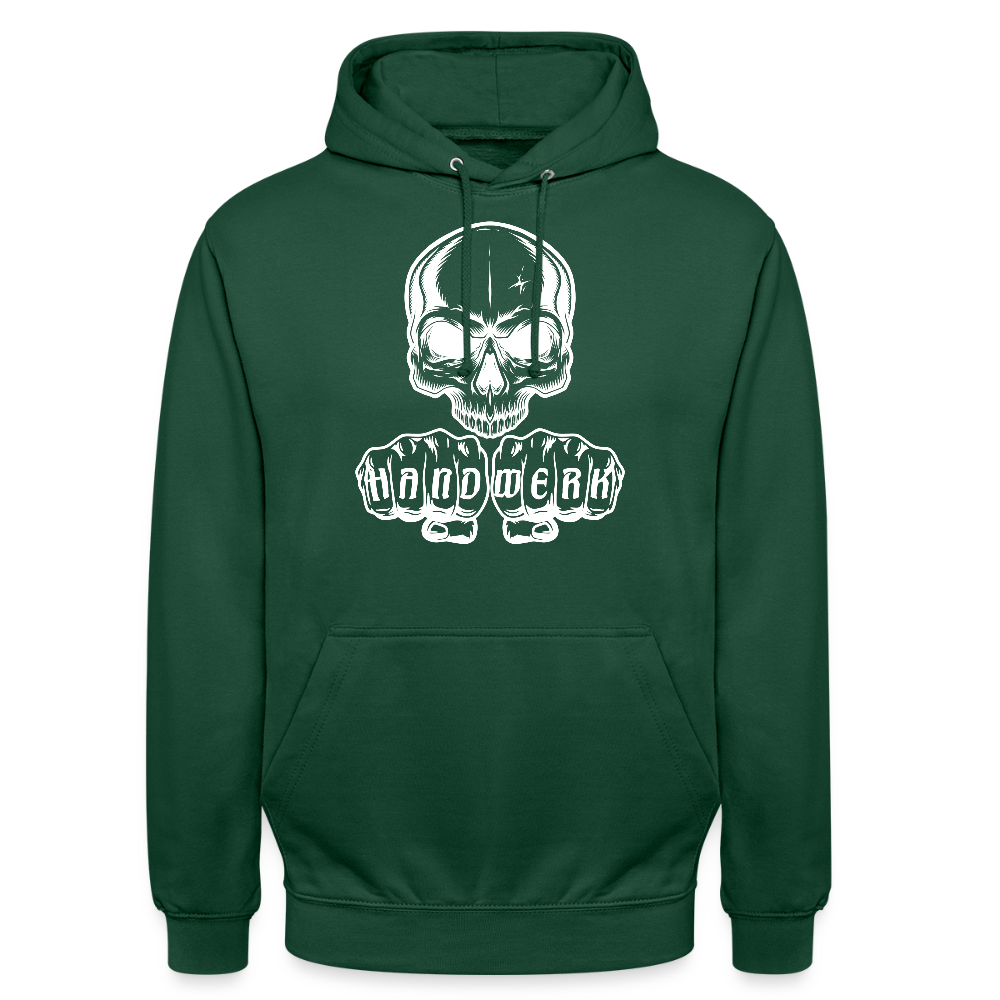 Unisex Hoodie "Skull-Handwerk" Flaschengrün Unisex Hoodie {{ color }}