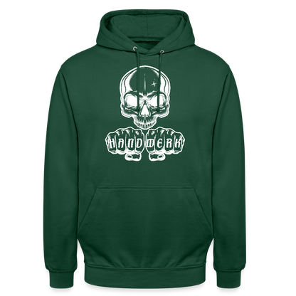 Unisex Hoodie "Skull-Handwerk" Flaschengrün Unisex Hoodie {{ color }}