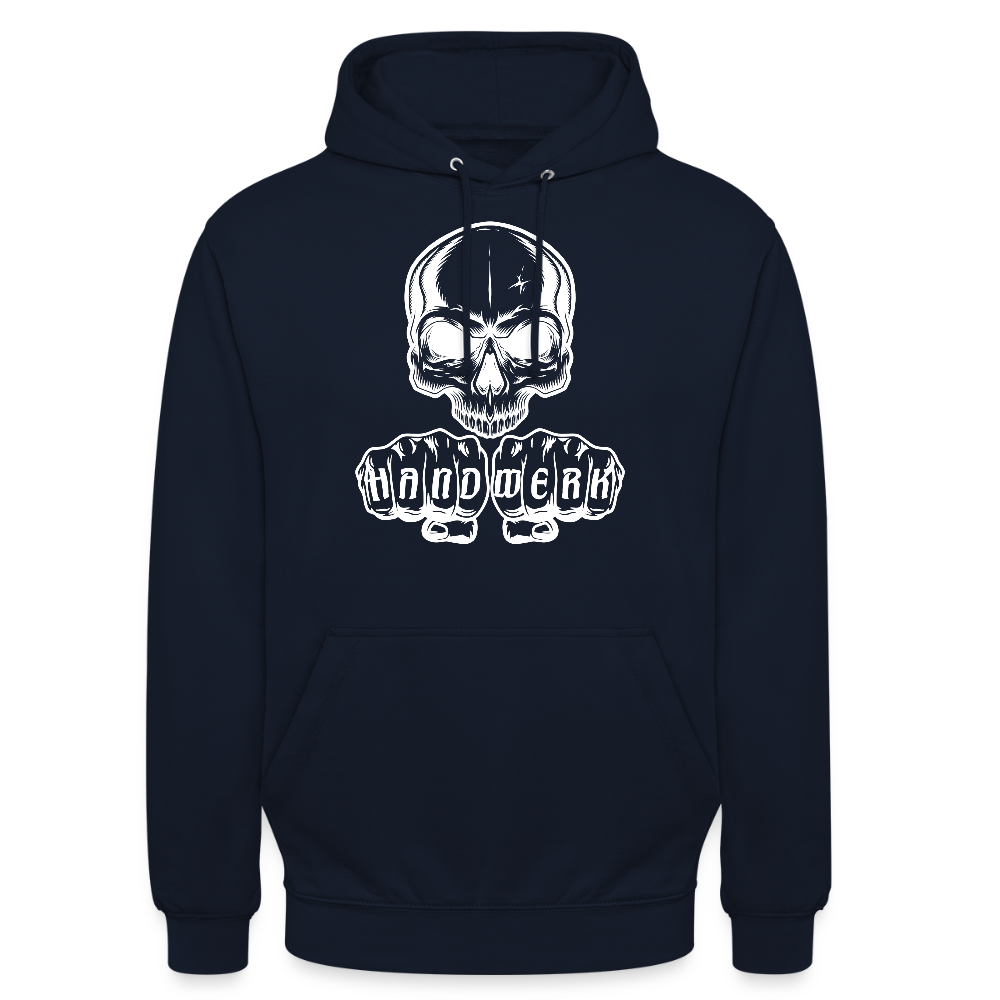Unisex Hoodie "Skull-Handwerk" Navy Unisex Hoodie {{ color }}