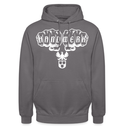 Unisex Hoodie "Maler" Mittelgrau Unisex Hoodie {{ color }}