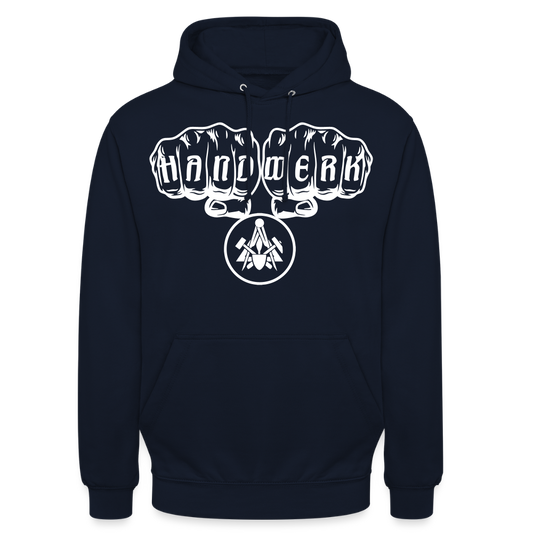 Unisex Hoodie "Maurer" Navy Unisex Hoodie {{ color }}
