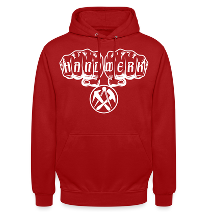 Unisex Hoodie "Dachdecker" Rot Unisex Hoodie {{ color }}