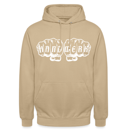 Unisex Hoodie "Handwerk" Beige Unisex Hoodie {{ color }}