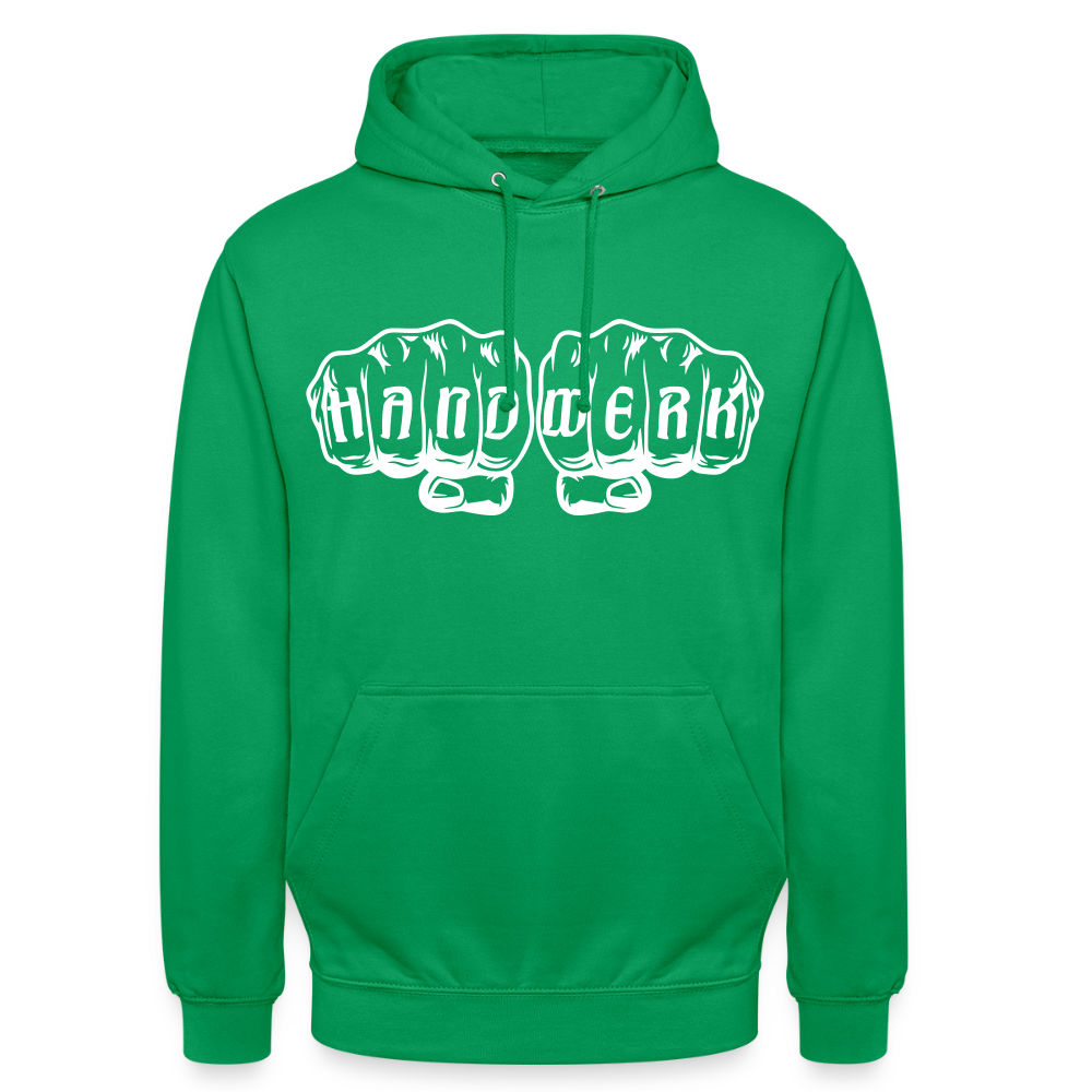 Unisex Hoodie "Handwerk" Kelly Green Unisex Hoodie {{ color }}