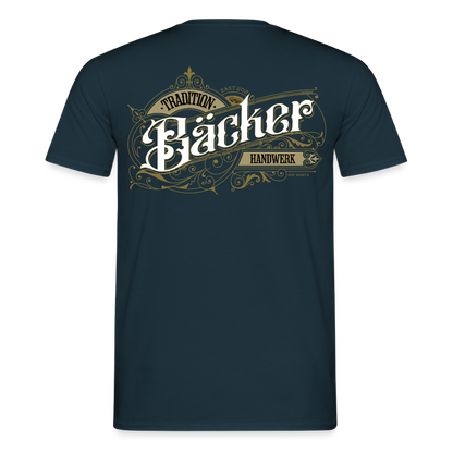 Unisex T-Shirt "Bäcker" Tradition Handwerk Navy Männer T-Shirt {{ color }}