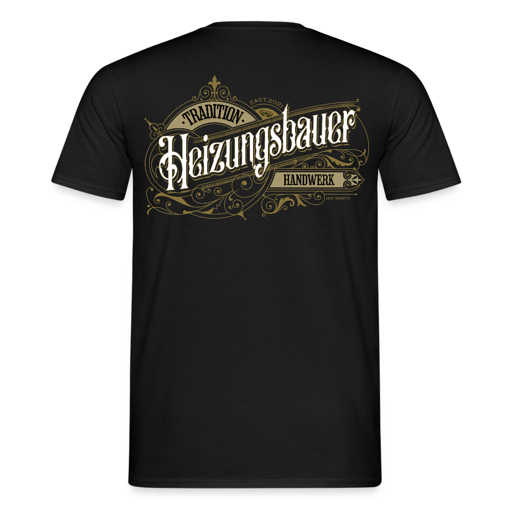 Unisex T-Shirt "Heizungsbauer" Nostalgie Handwerk Schwarz Männer T-Shirt {{ color }}