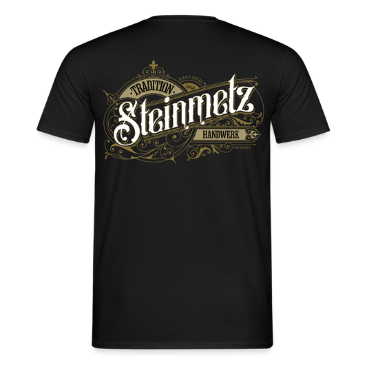 Unisex T-Shirt "Steinmetz" Nostalgie Handwerk Schwarz Männer T-Shirt {{ color }}