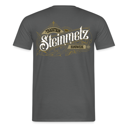 Unisex T-Shirt "Steinmetz" Nostalgie Handwerk Anthrazit Männer T-Shirt {{ color }}