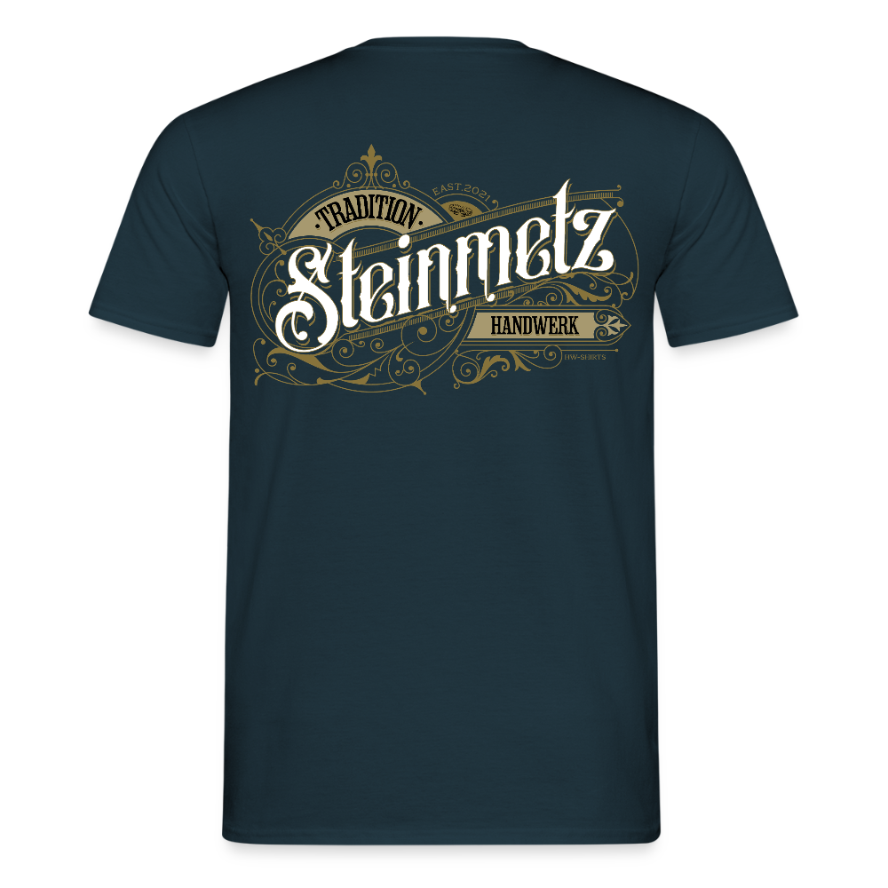 Unisex T-Shirt "Steinmetz" Nostalgie Handwerk Navy Männer T-Shirt {{ color }}