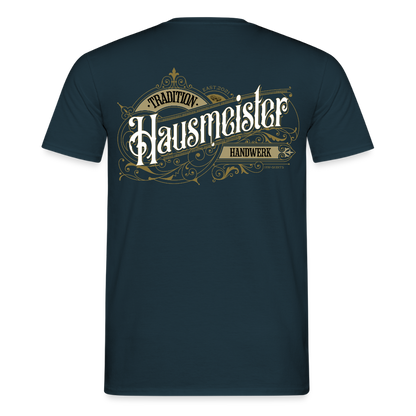 Unisex T-Shirt "Hausmeister" Nostalgie Handwerk Navy Männer T-Shirt {{ color }}