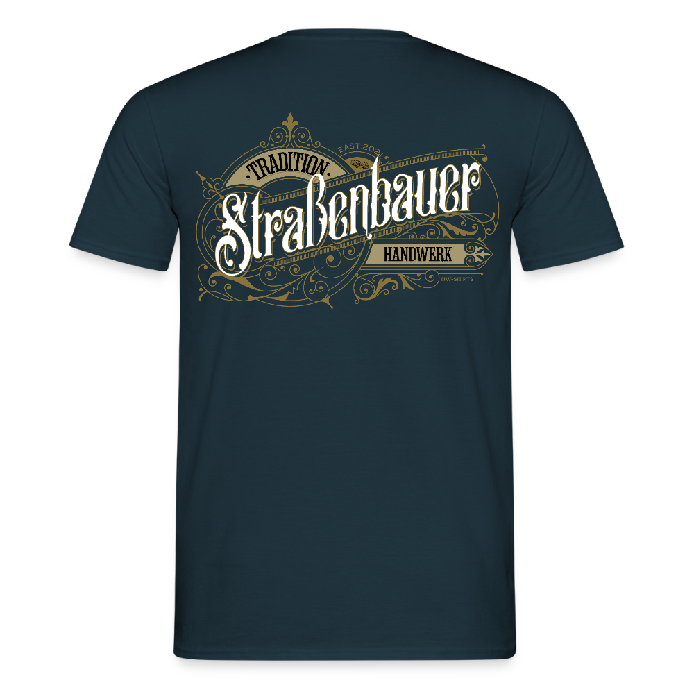 Unisex T-Shirt "Strassenbauer" Nostalgie Handwerk Navy Männer T-Shirt {{ color }}