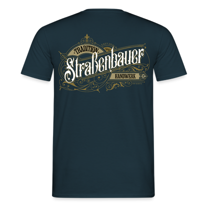 Unisex T-Shirt "Strassenbauer" Nostalgie Handwerk Navy Männer T-Shirt {{ color }}