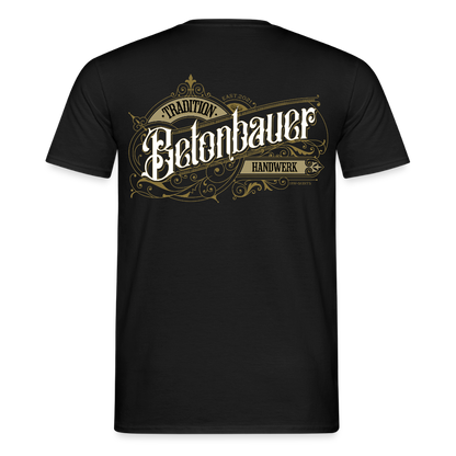 Unisex T-Shirt "Betonbauer" Nostalgie Handwerk Schwarz Männer T-Shirt {{ color }}