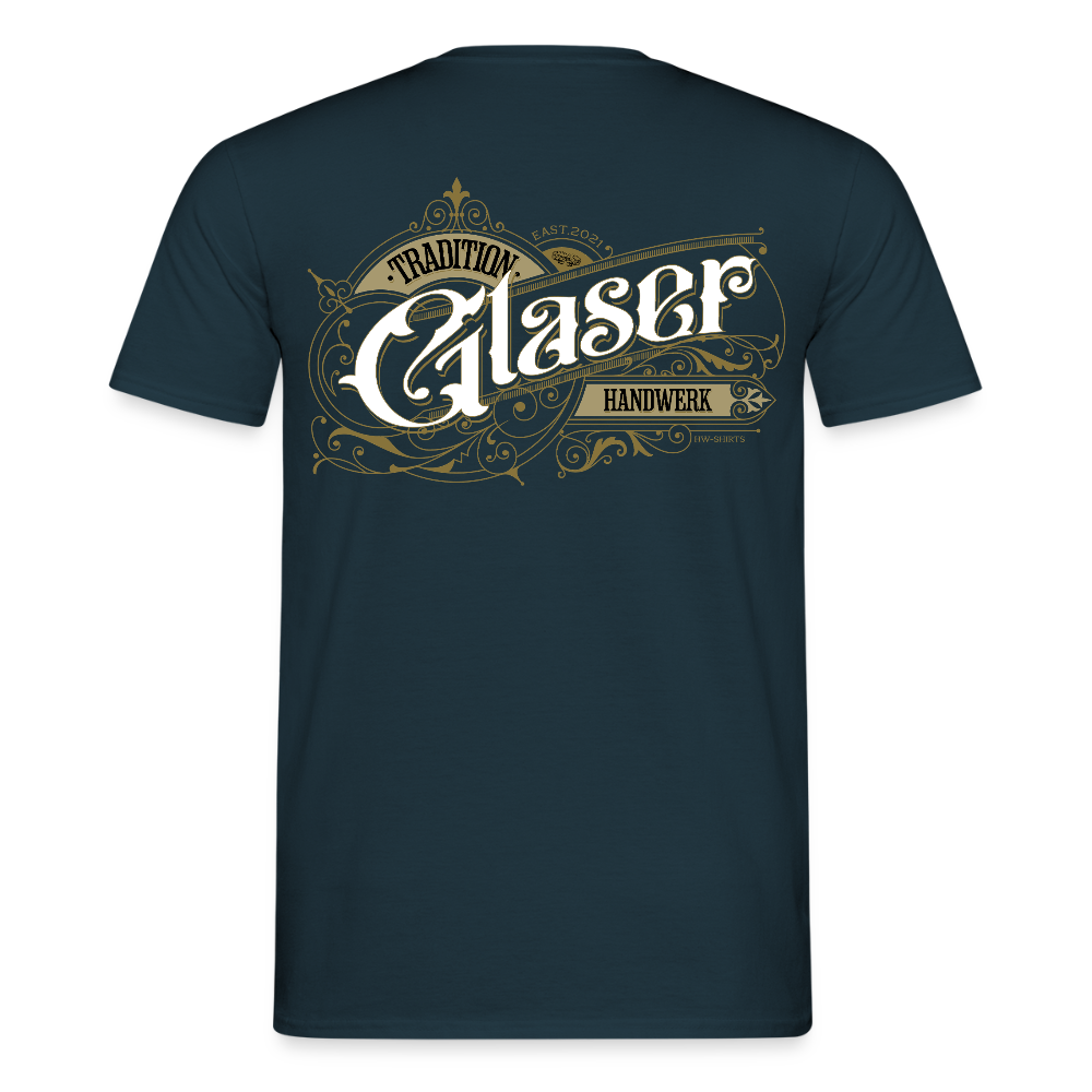 Unisex T-Shirt "Glaser" Nostalgie Handwerk Navy Männer T-Shirt {{ color }}