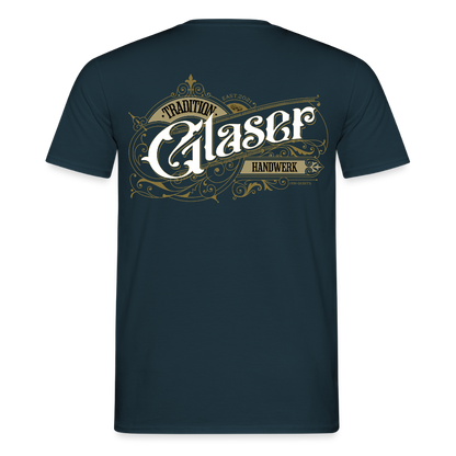 Unisex T-Shirt "Glaser" Nostalgie Handwerk Navy Männer T-Shirt {{ color }}