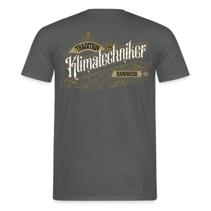 Unisex T-Shirt "Klimatechniker" Nostalgie Handwerk Anthrazit Männer T-Shirt {{ color }}