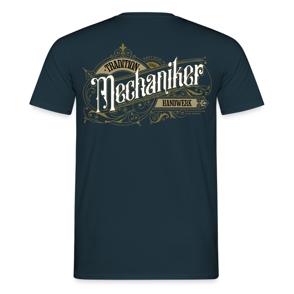 Unisex T-Shirt "Mechaniker" Nostalgie Handwerk Navy Männer T-Shirt {{ color }}