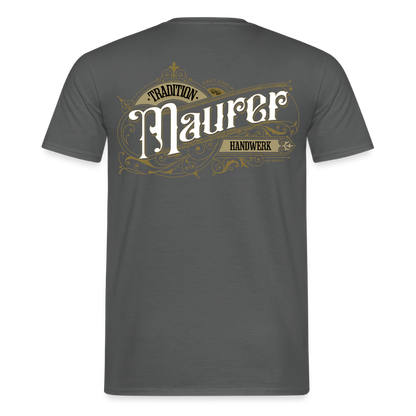 Unisex T-Shirt "Maurer" Nostalgie Handwerk Anthrazit Männer T-Shirt {{ color }}