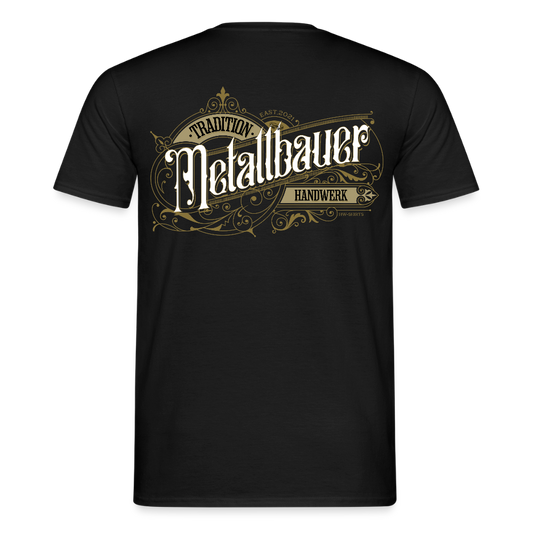 Unisex T-Shirt "Metallbauer" Nostalgie Handwerk Schwarz Männer T-Shirt {{ color }}