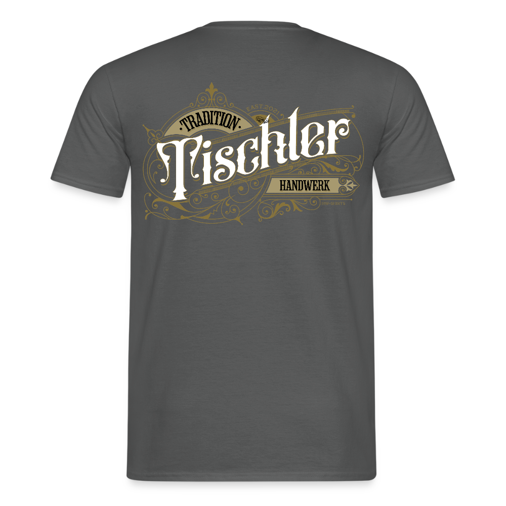Unisex T-Shirt "Tischler" Nostalgie Handwerk Anthrazit Männer T-Shirt {{ color }}