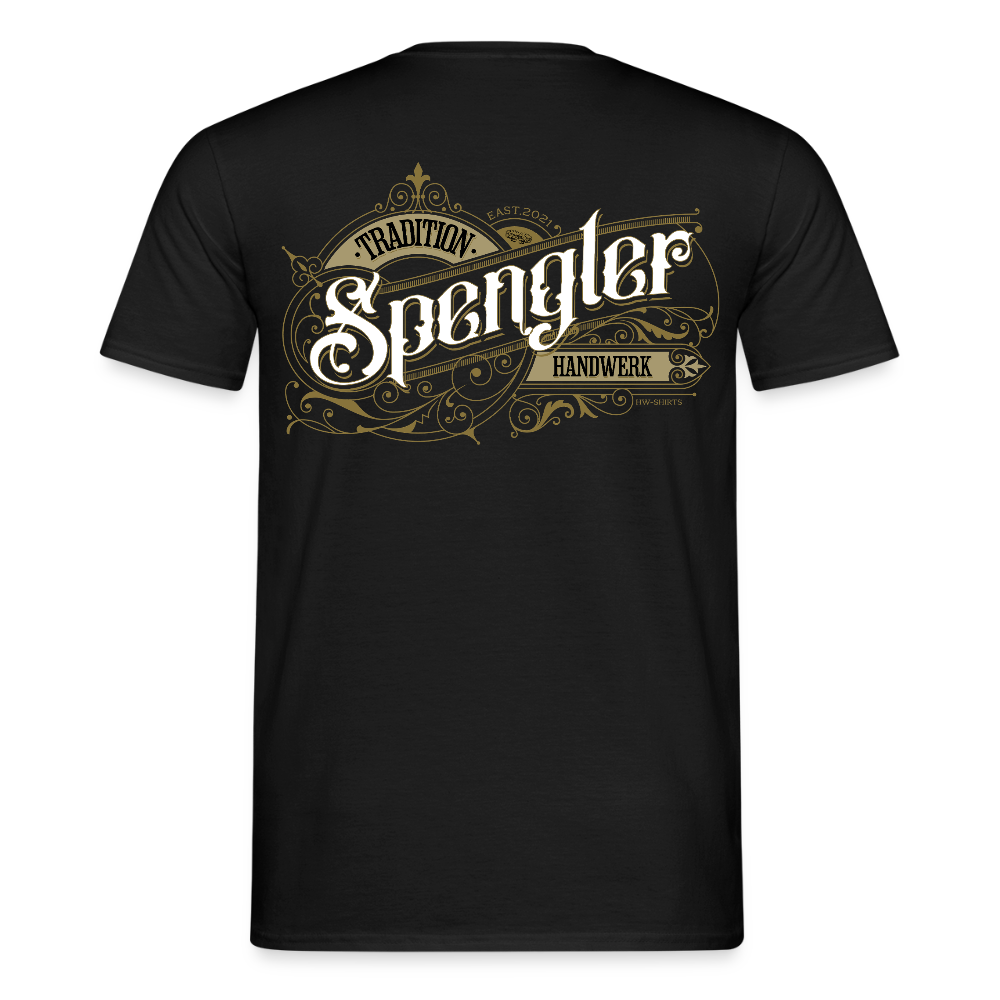 Unisex T-Shirt "Spengler" Nostalgie Handwerk Schwarz Männer T-Shirt {{ color }}