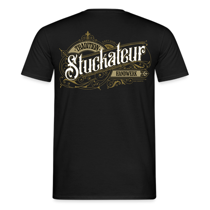 Unisex T-Shirt "Stuckateur" Nostalgie Handwerk Schwarz Männer T-Shirt {{ color }}