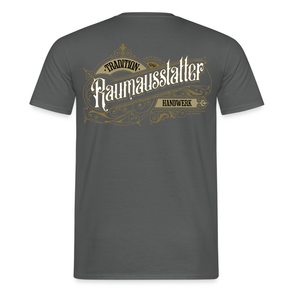 Unisex T-Shirt "Raumausstatter" Nostalgie Handwerk Anthrazit Männer T-Shirt {{ color }}