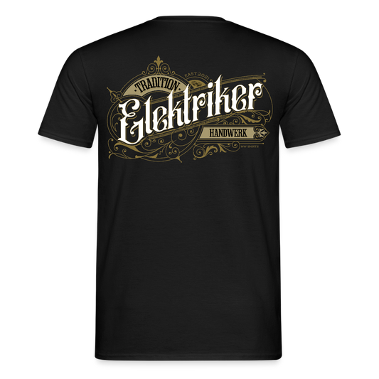 Unisex T-Shirt "Elektriker" Nostalgie Handwerk Schwarz Männer T-Shirt {{ color }}
