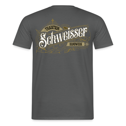Unisex T-Shirt "Schweisser" Nostalgie Handwerk Anthrazit Männer T-Shirt {{ color }}