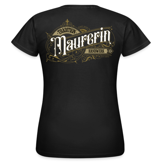 Frauen T-Shirt "Maurerin" Nostalgie Handwerk Schwarz Frauen T-Shirt {{ color }}