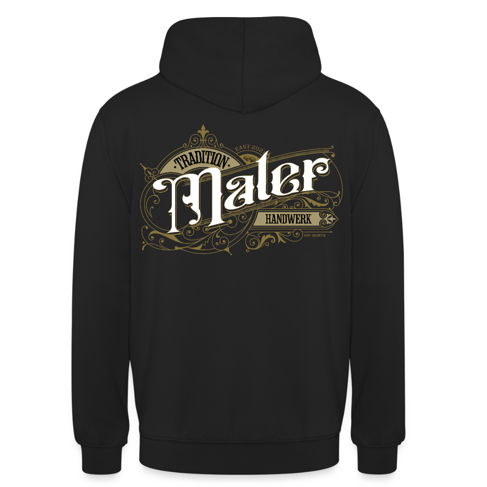 Unisex Hoodie "Maler" Nostalgie Handwerk Schwarz Unisex Hoodie {{ color }}