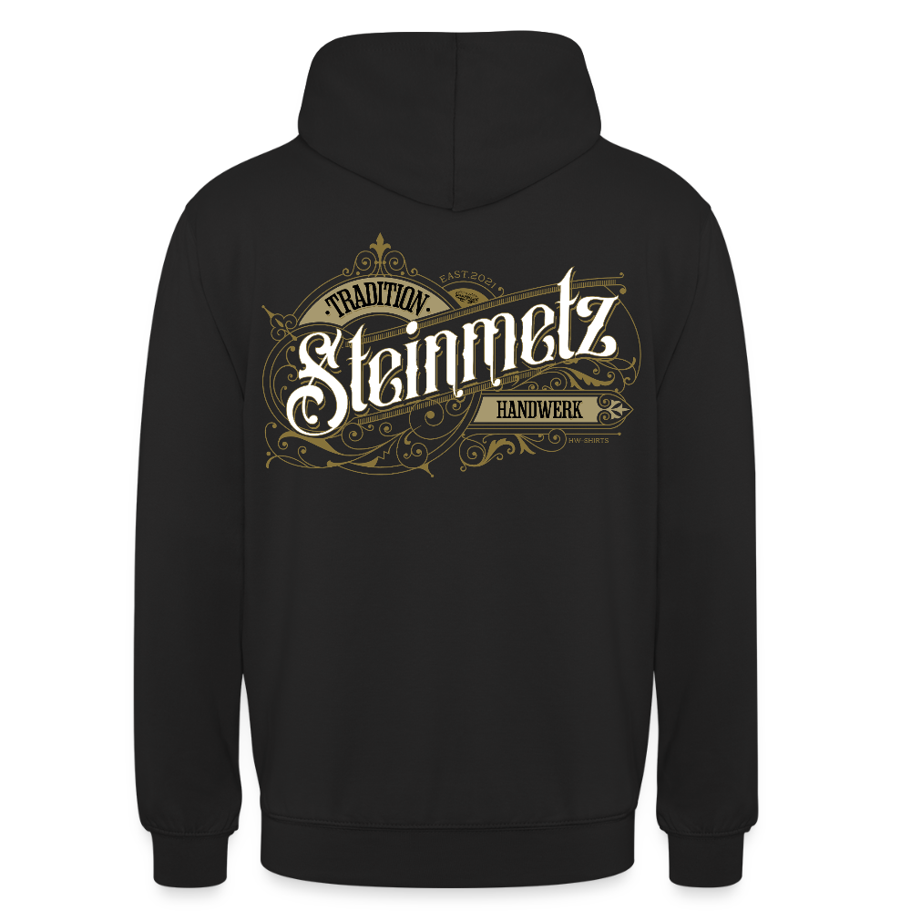 Unisex Hoodie "Steinmetz" Nostalgie Handwerk Schwarz Unisex Hoodie {{ color }}