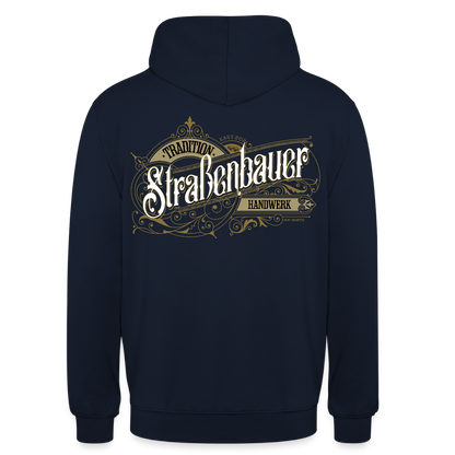 Unisex Hoodie "Strassenbauer" Nostalgie Handwerk Navy Unisex Hoodie {{ color }}