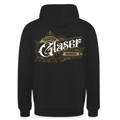 Unisex Hoodie "Glaser" Nostalgie Handwerk Schwarz Unisex Hoodie {{ color }}