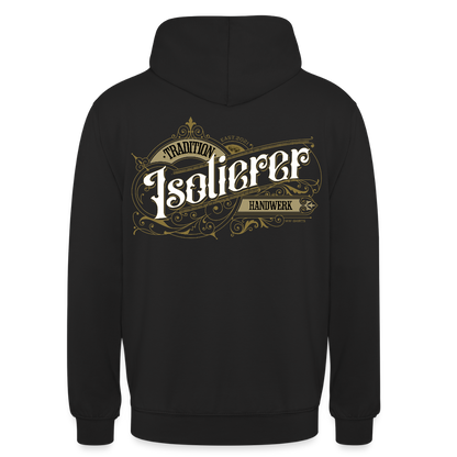Unisex Hoodie "Isolierer" Nostalgie Handwerk Schwarz Unisex Hoodie {{ color }}