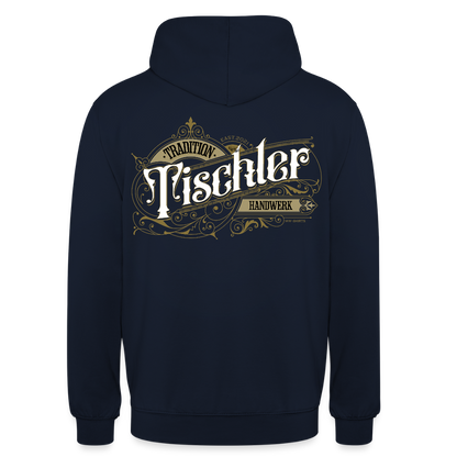 Unisex Hoodie "Tischler" Nostalgie Handwerk Navy Unisex Hoodie {{ color }}