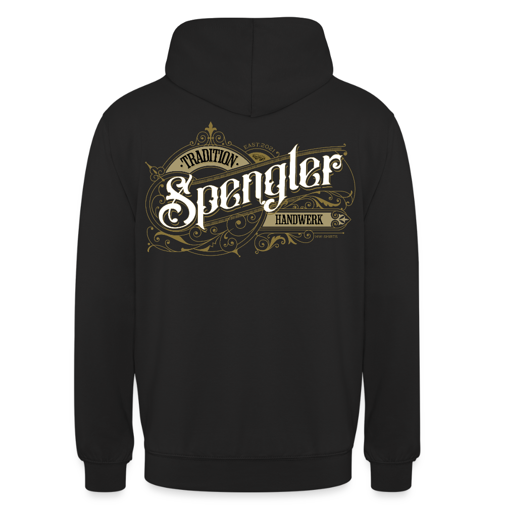 Unisex Hoodie "Spengler" Nostalgie Handwerk Schwarz Unisex Hoodie {{ color }}