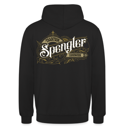Unisex Hoodie "Spengler" Nostalgie Handwerk Schwarz Unisex Hoodie {{ color }}