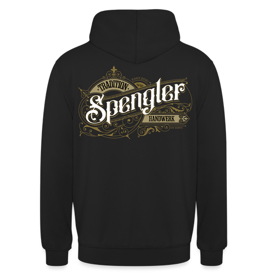 Unisex Hoodie "Spengler" Nostalgie Handwerk Schwarz Unisex Hoodie {{ color }}