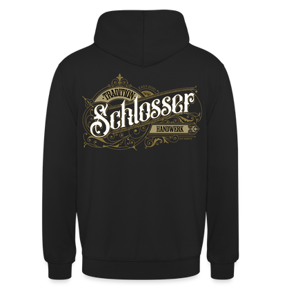 Unisex Hoodie "Schlosser" Nostalgie Handwerk Schwarz Unisex Hoodie {{ color }}